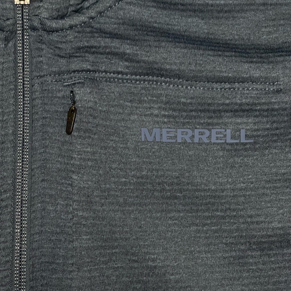 MERRELL Men's Blue Quarter-Zip Pullover Size: Medium - Picture 4 of 8